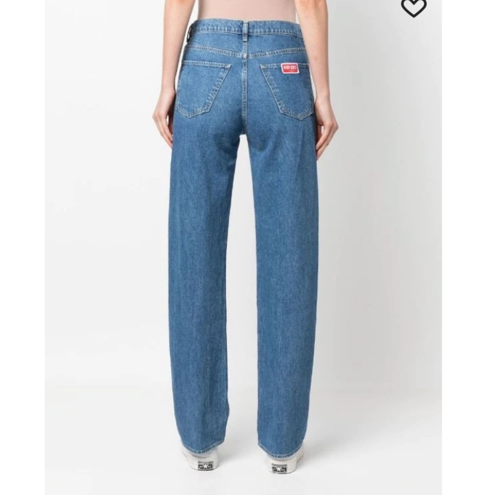 Kenzo High Rise Straight Leg Jeans